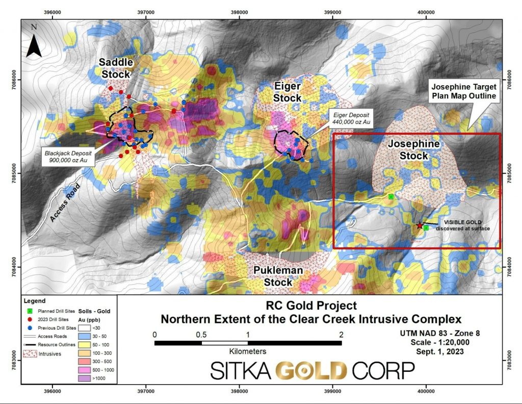 Sitka Gold Corp SITKA BEGINS MAIDEN DRILLING ON THE JOSEPHINE I
